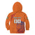 Custom Netherlands Football Kid Hoodie Oranje Lion - Wonder Print Shop