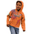 Custom Netherlands Football Kid Hoodie Oranje Lion - Wonder Print Shop