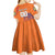 Custom Netherlands Football Kid Short Sleeve Dress Oranje Lion - Wonder Print Shop