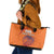 Custom Netherlands Football Leather Tote Bag Oranje Lion - Wonder Print Shop