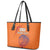 Custom Netherlands Football Leather Tote Bag Oranje Lion - Wonder Print Shop