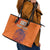 Custom Netherlands Football Leather Tote Bag Oranje Lion - Wonder Print Shop