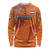 Custom Netherlands Football Long Sleeve Shirt Oranje Lion - Wonder Print Shop