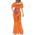 Custom Netherlands Football Mermaid Dress Oranje Lion - Wonder Print Shop