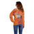 Custom Netherlands Football Off Shoulder Sweater Oranje Lion - Wonder Print Shop