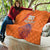 Custom Netherlands Football Quilt Oranje Lion