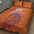 Custom Netherlands Football Quilt Bed Set Oranje Lion