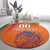 Custom Netherlands Football Round Carpet Oranje Lion