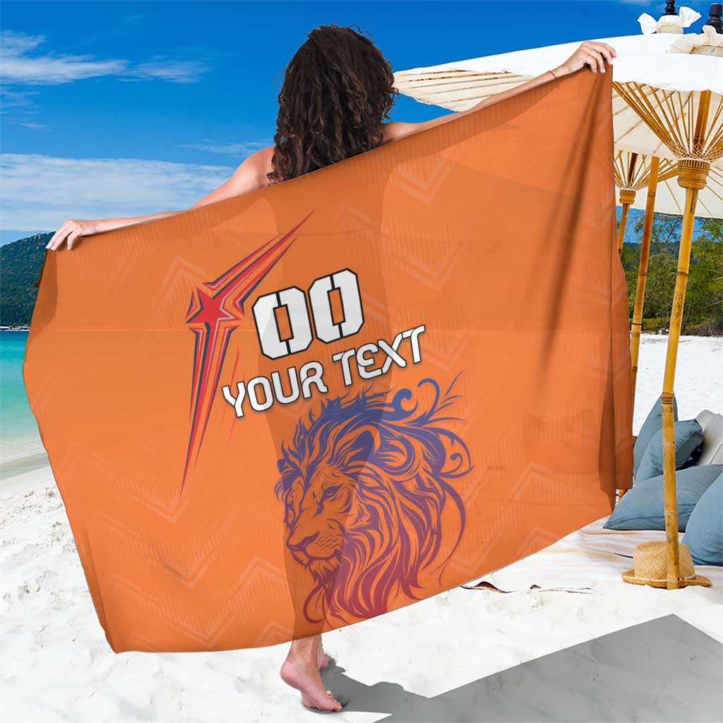 Custom Netherlands Football Sarong Oranje Lion