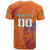 Custom Netherlands Football T Shirt Oranje Lion