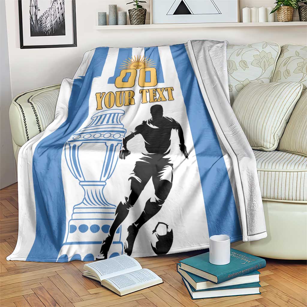 Custom Argentina Football Blanket We Are The Champions