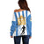 Custom Argentina Football Off Shoulder Sweater We Are The Champions - Wonder Print Shop