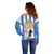 Custom Argentina Football Off Shoulder Sweater We Are The Champions - Wonder Print Shop