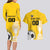 Custom Colombia Football Couples Matching Long Sleeve Bodycon Dress and Hawaiian Shirt Go Champions - Wonder Print Shop