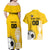 Custom Colombia Football Couples Matching Off Shoulder Maxi Dress and Hawaiian Shirt Go Champions - Wonder Print Shop