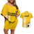 Custom Colombia Football Couples Matching Off Shoulder Short Dress and Hawaiian Shirt Go Champions - Wonder Print Shop