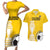 Custom Colombia Football Couples Matching Short Sleeve Bodycon Dress and Hawaiian Shirt Go Champions - Wonder Print Shop