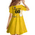 Custom Colombia Football Family Matching Off Shoulder Short Dress and Hawaiian Shirt Go Champions - Wonder Print Shop