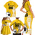 Custom Colombia Football Family Matching Short Sleeve Bodycon Dress and Hawaiian Shirt Go Champions - Wonder Print Shop