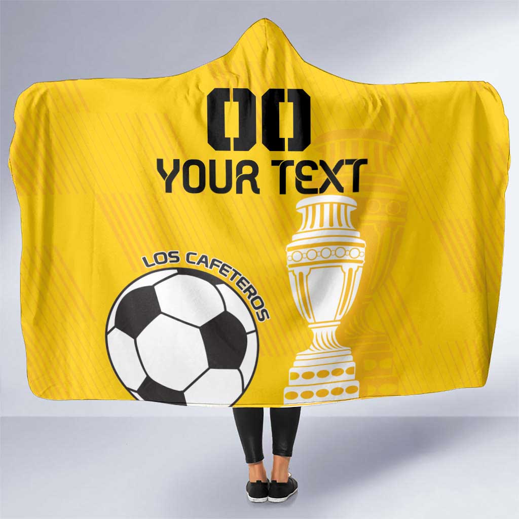 Custom Colombia Football Hooded Blanket Go Champions