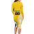 Custom Colombia Football Long Sleeve Bodycon Dress Go Champions - Wonder Print Shop