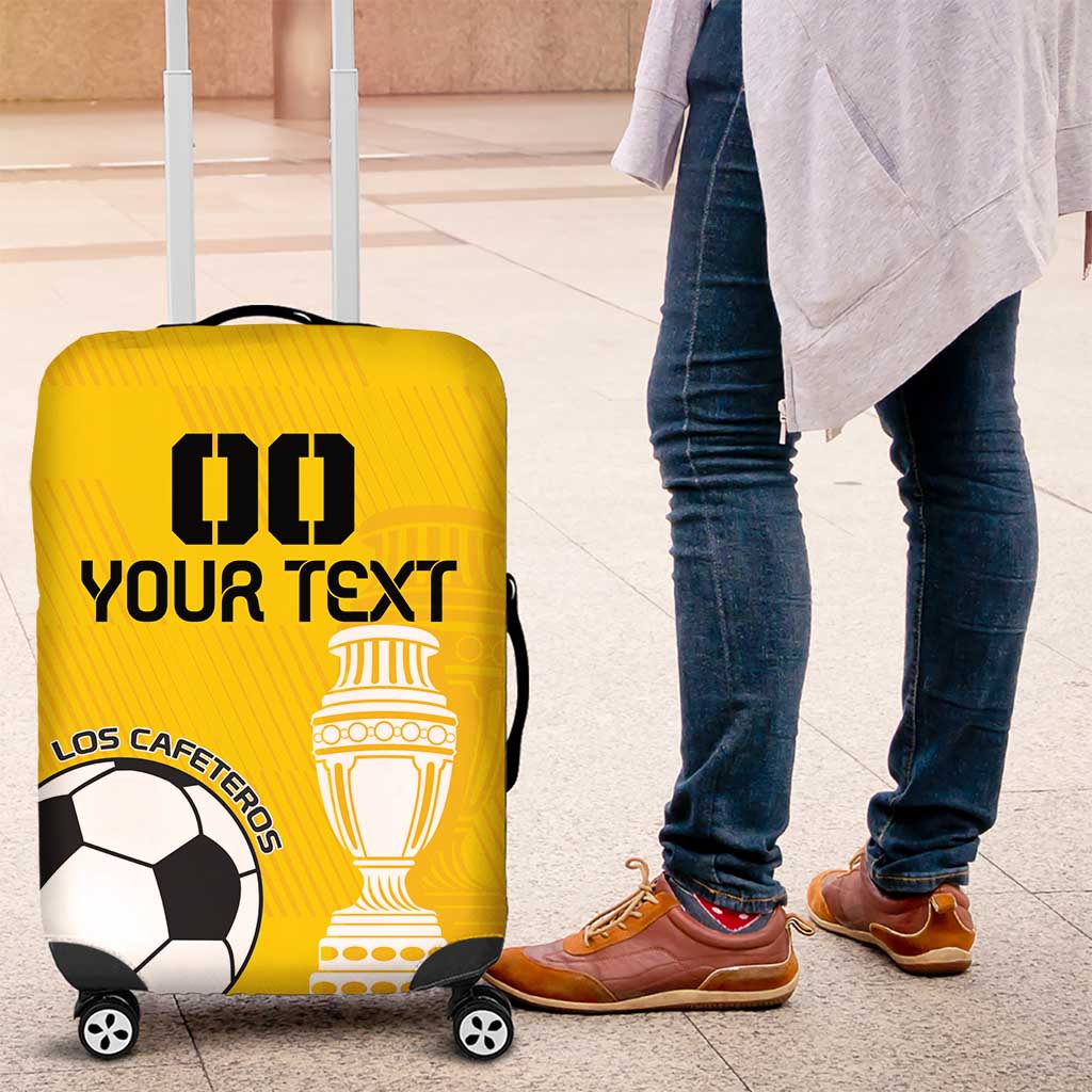 Custom Colombia Football Luggage Cover Go Champions - Wonder Print Shop