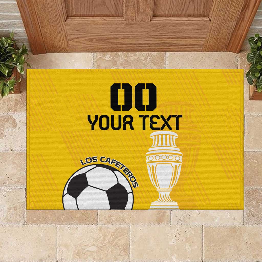 Custom Colombia Football Rubber Doormat Go Champions - Wonder Print Shop