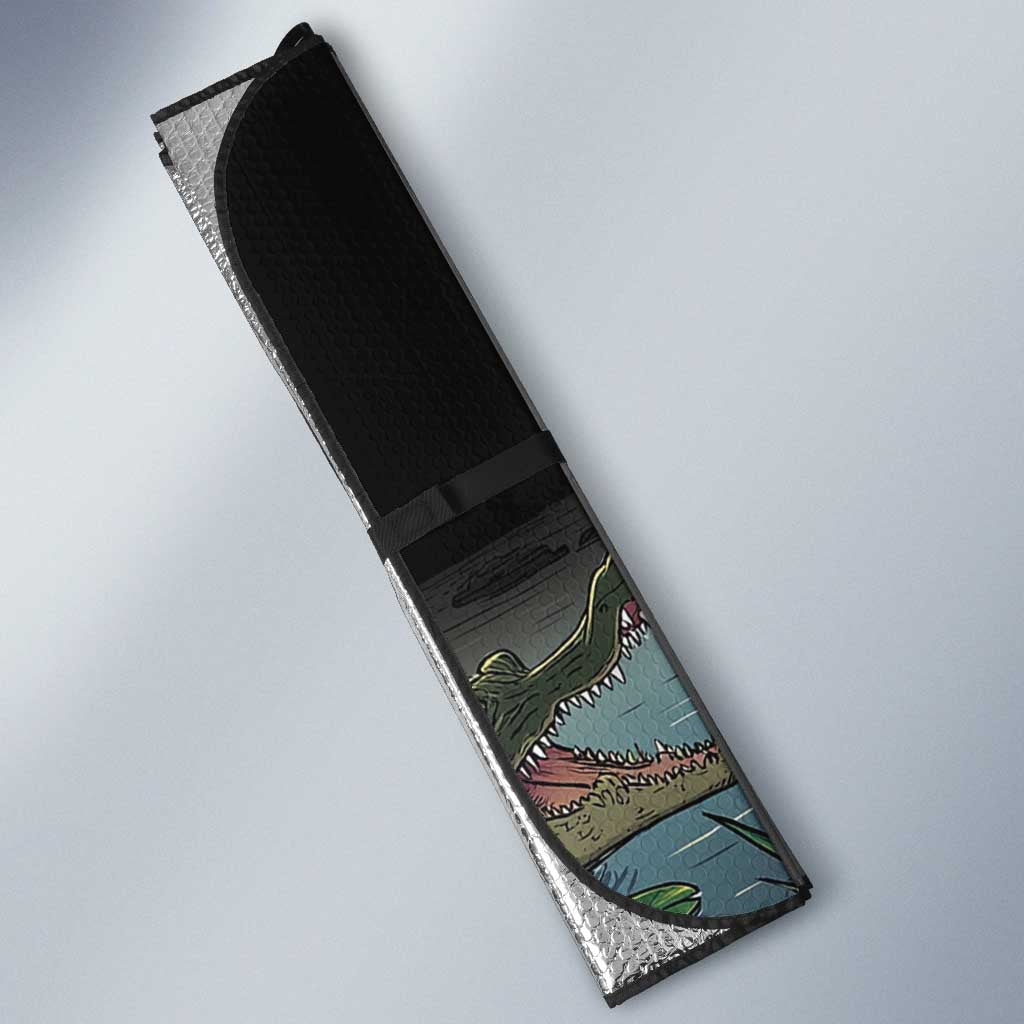 Everglades Alligator Alcatraz Florida Auto Sun Shade - Wonder Print Shop