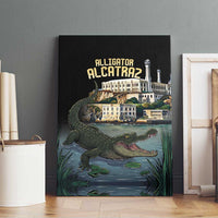 Everglades Alligator Alcatraz Florida Canvas Wall Art - Wonder Print Shop