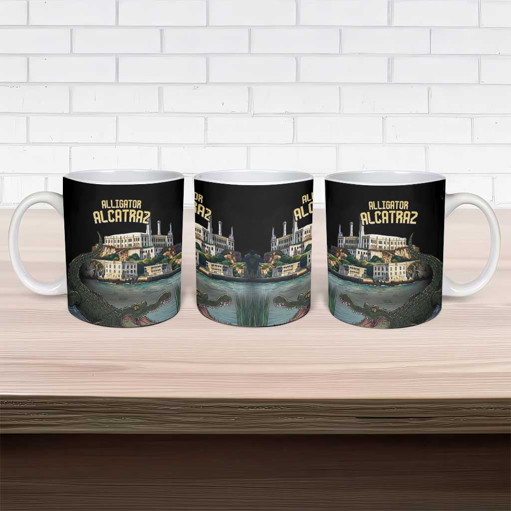 Everglades Alligator Alcatraz Florida Ceramic Mug - Wonder Print Shop