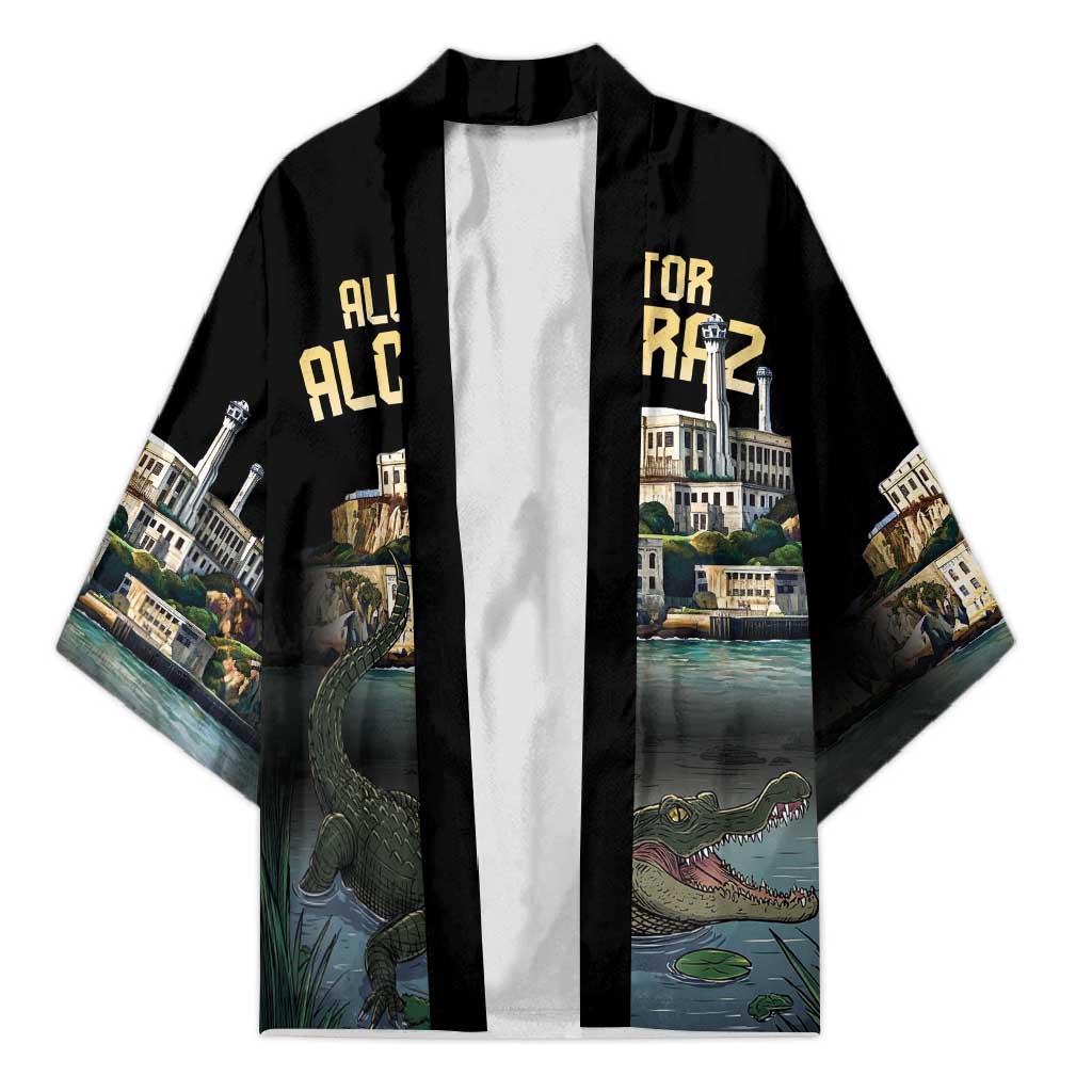 Everglades Alligator Alcatraz Florida Kimono - Wonder Print Shop