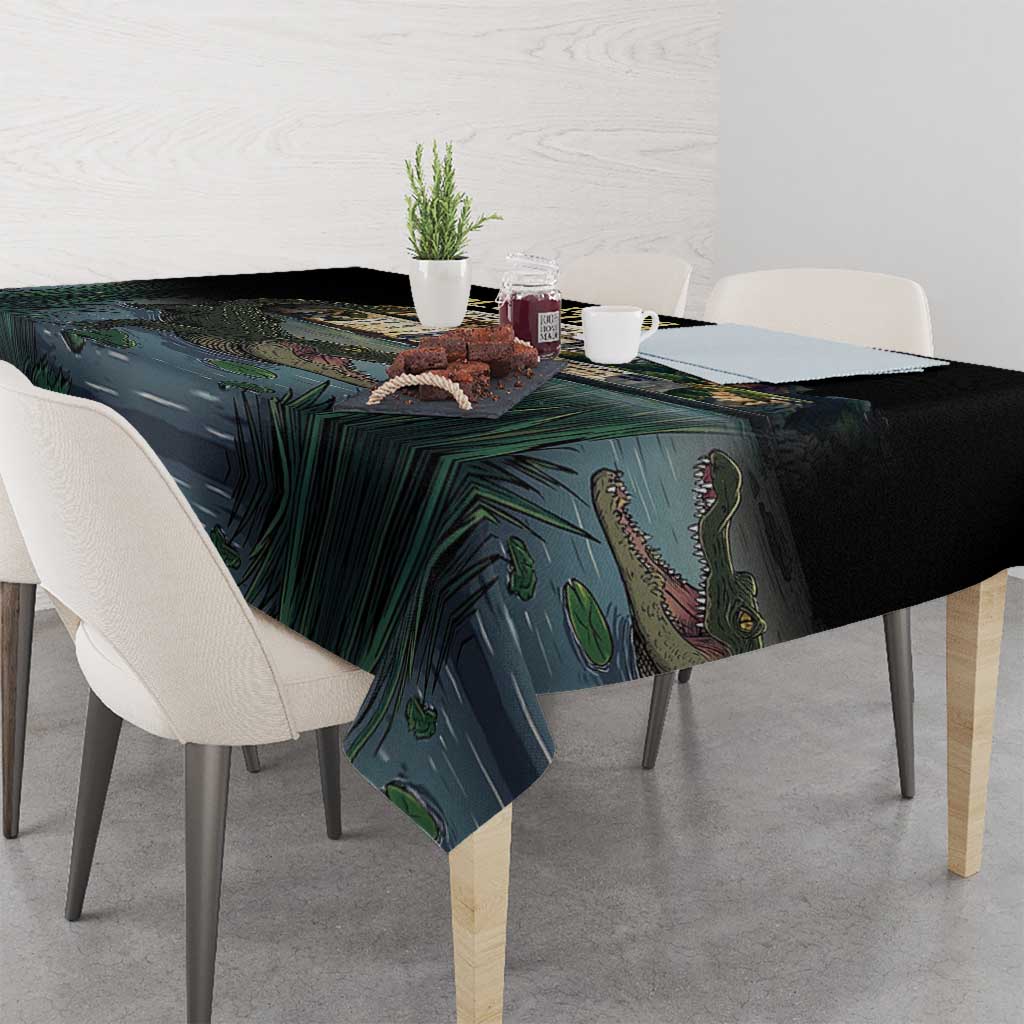 Everglades Alligator Alcatraz Florida Tablecloth - Wonder Print Shop