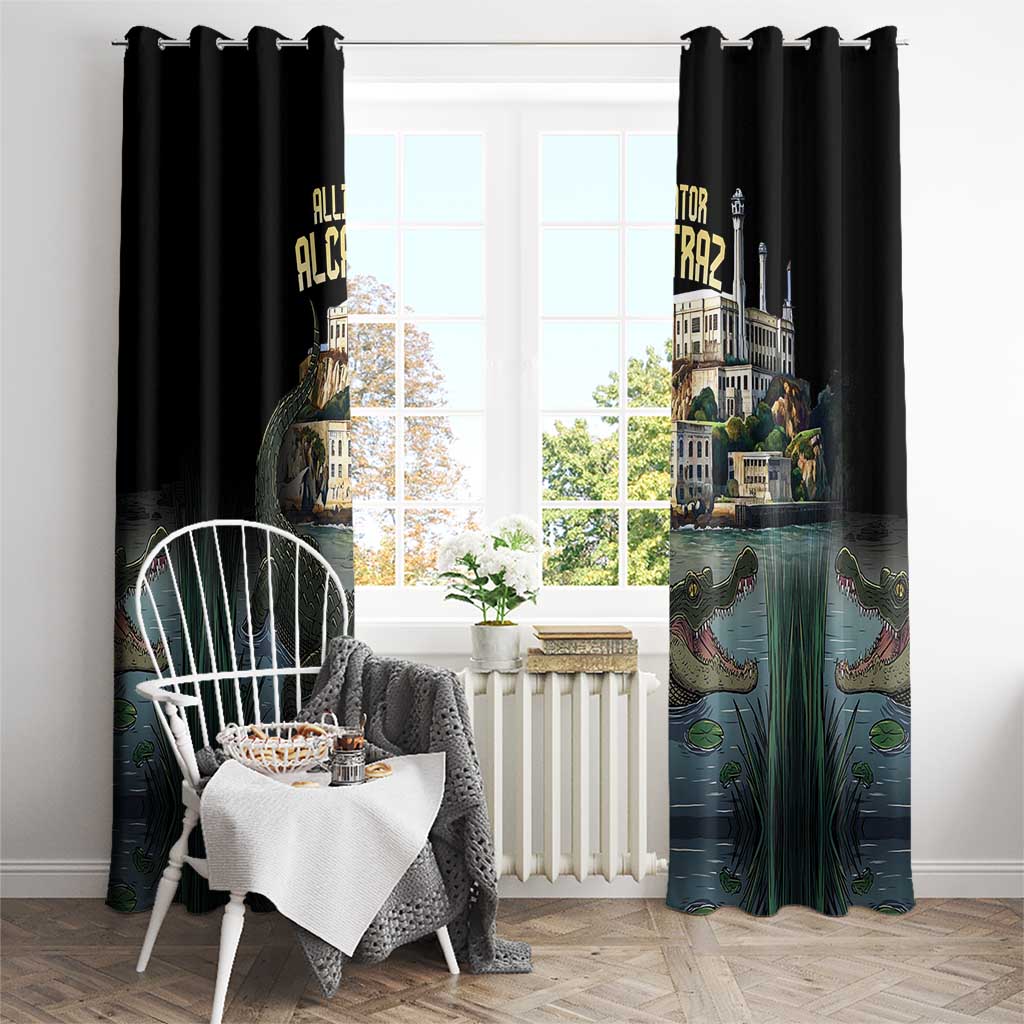 Everglades Alligator Alcatraz Florida Window Curtain - Wonder Print Shop