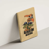 Alligator Alcatraz Prison Florida Everglades Canvas Wall Art - Wonder Print Shop