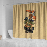 Alligator Alcatraz Prison Florida Everglades Shower Curtain - Wonder Print Shop