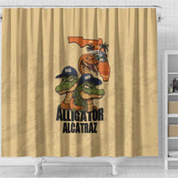 Alligator Alcatraz Prison Florida Everglades Shower Curtain - Wonder Print Shop