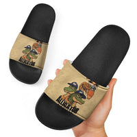 Alligator Alcatraz Prison Florida Everglades Slide Sandals - Wonder Print Shop