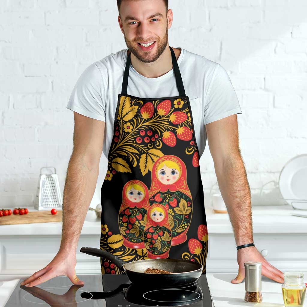 Russian Matryoshka Doll Apron Khokhloma Patterns - Wonder Print Shop