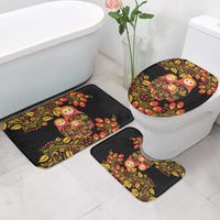 Russian Matryoshka Doll Bathroom Set Khokhloma Patterns - Wonder Print Shop