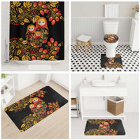 Russian Matryoshka Doll Bathroom Set Khokhloma Patterns - Wonder Print Shop