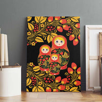 Russian Matryoshka Doll Canvas Wall Art Khokhloma Patterns - Wonder Print Shop
