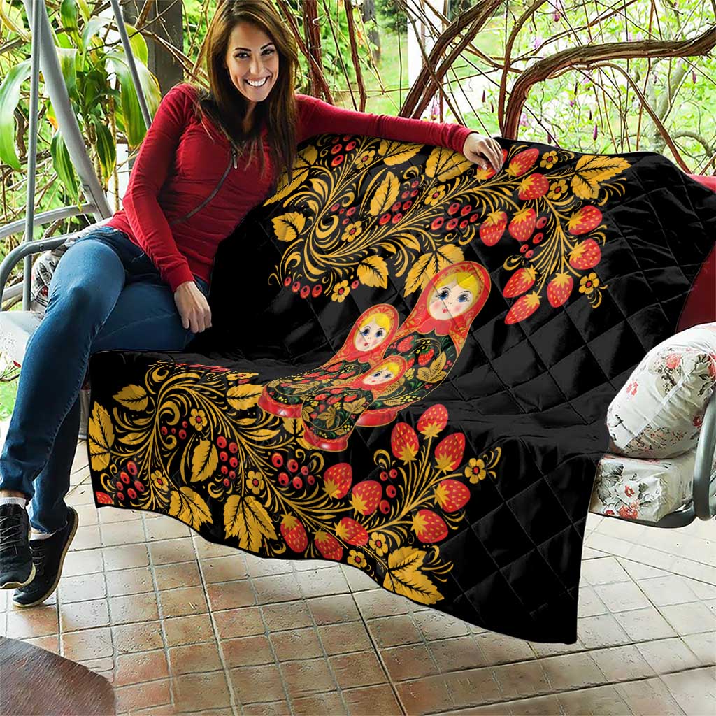 Russian Matryoshka Doll Quilt Khokhloma Patterns - Wonder Print Shop