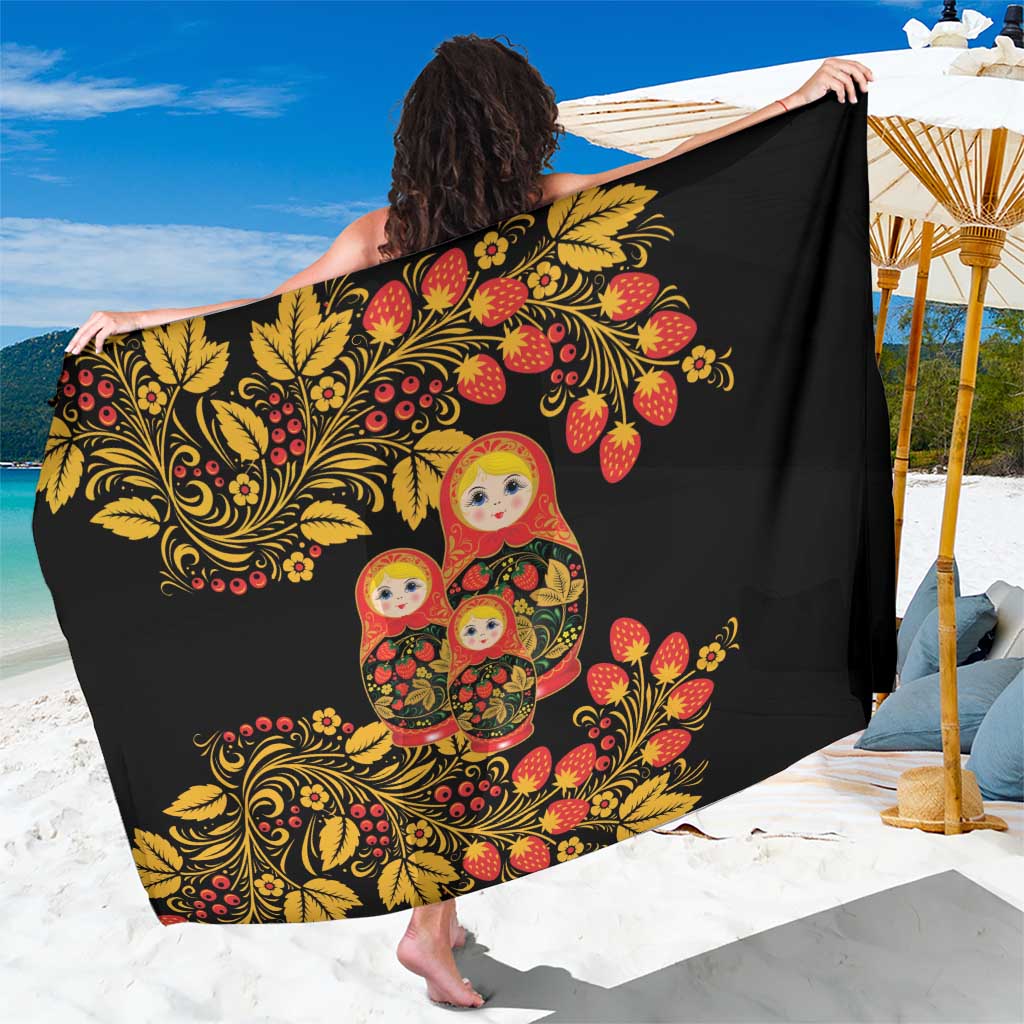 Russian Matryoshka Doll Sarong Khokhloma Patterns - Wonder Print Shop