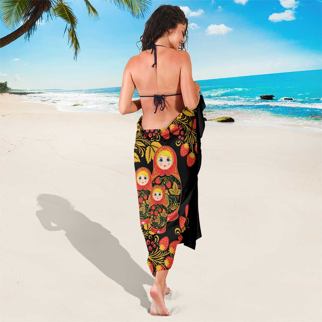 Russian Matryoshka Doll Sarong Khokhloma Patterns - Wonder Print Shop