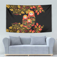 Russian Matryoshka Doll Tapestry Khokhloma Patterns - Wonder Print Shop