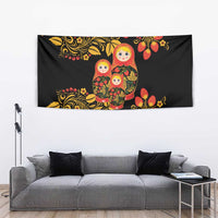 Russian Matryoshka Doll Tapestry Khokhloma Patterns - Wonder Print Shop
