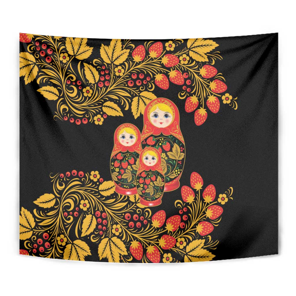 Russian Matryoshka Doll Tapestry Khokhloma Patterns - Wonder Print Shop