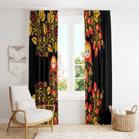 Russian Matryoshka Doll Window Curtain Khokhloma Patterns - Wonder Print Shop