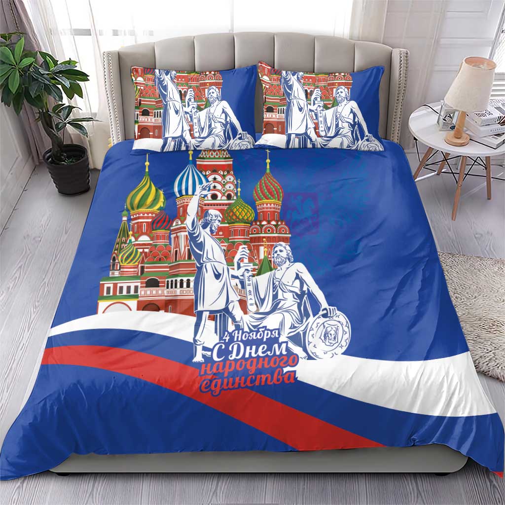 Russia National Unity Day Bedding Set Minin And Pozharsky Monument - Wonder Print Shop