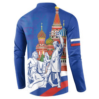 Russia National Unity Day Button Sweatshirt Minin And Pozharsky Monument - Wonder Print Shop